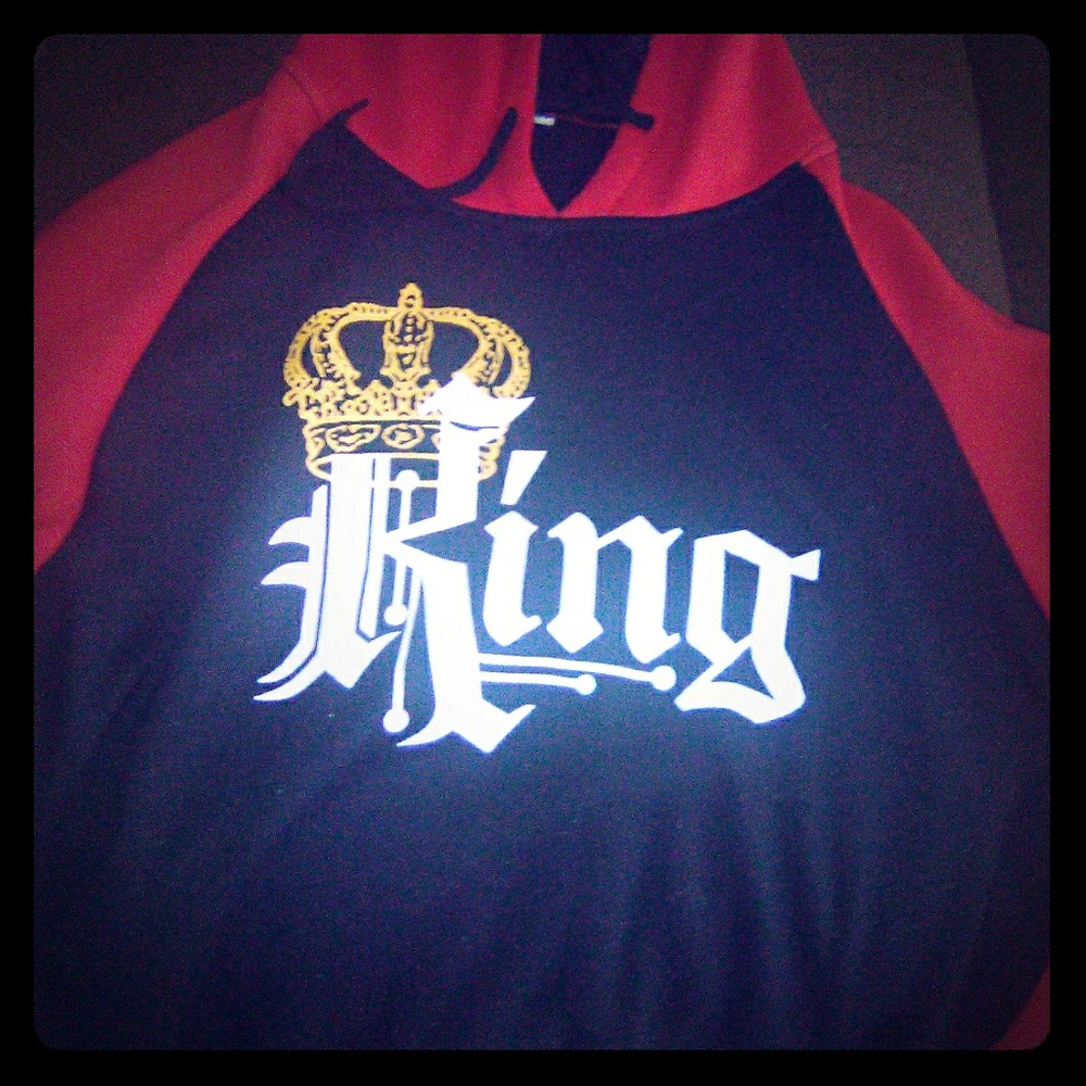 Black/Red King sweat shirt